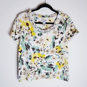 Caribbean Joe Island Hawaiian print short tshirt